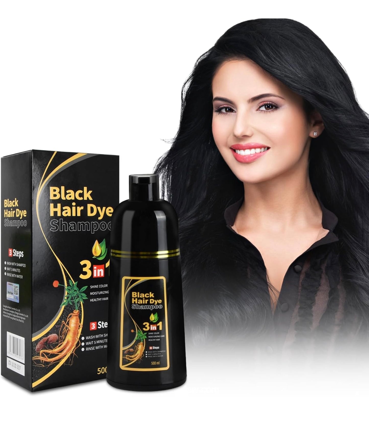 Champú para canas 500ml negro