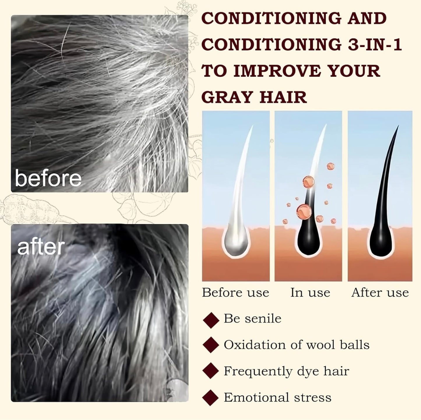 Champú para canas 500ml negro