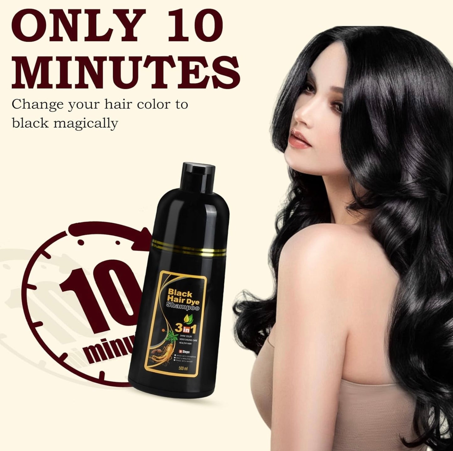 Champú para canas 500ml negro