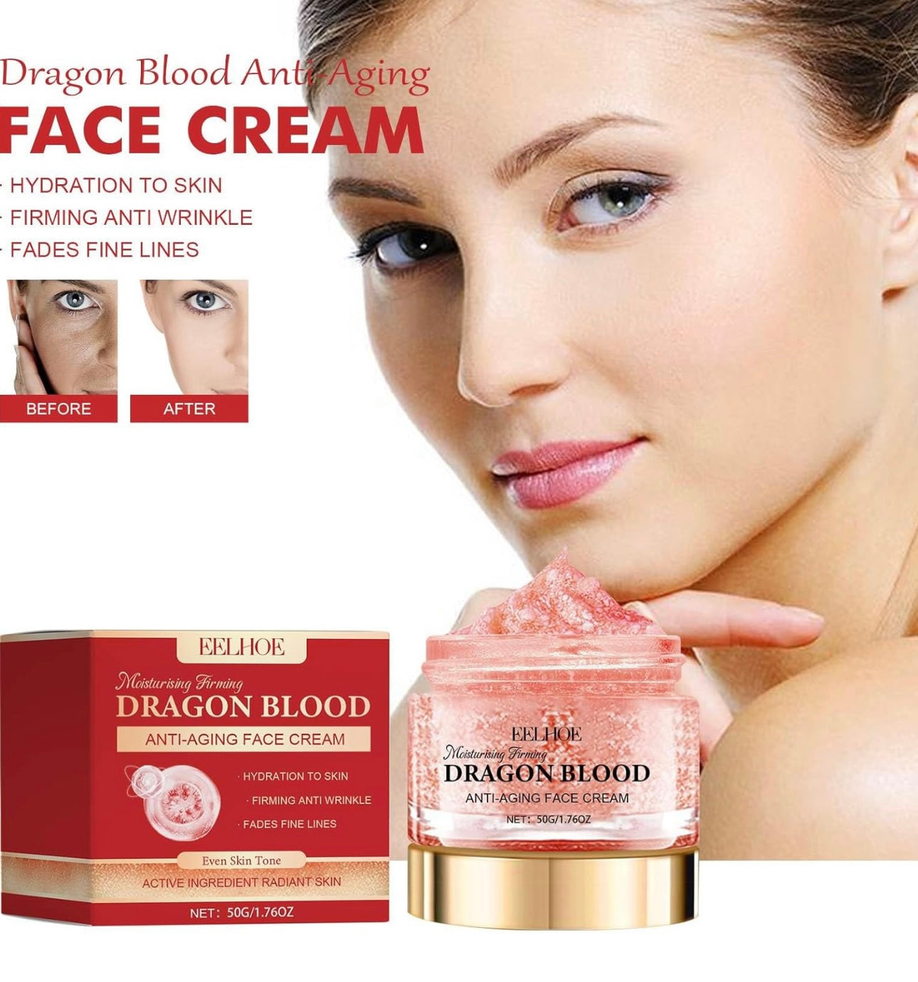 Anti-aging moisturizer with retinol dragon placenta 