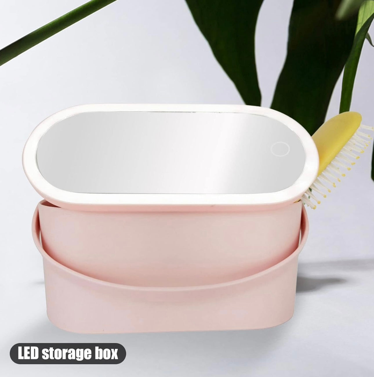 Organizador de maquillaje con espejo LED