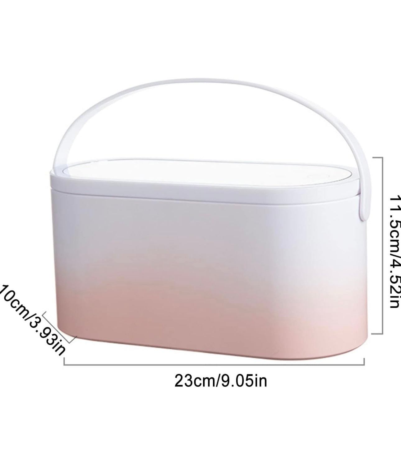 Organizador de maquillaje con espejo LED